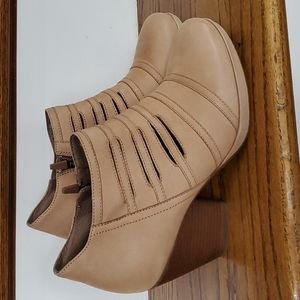 Dansko tan leather booties